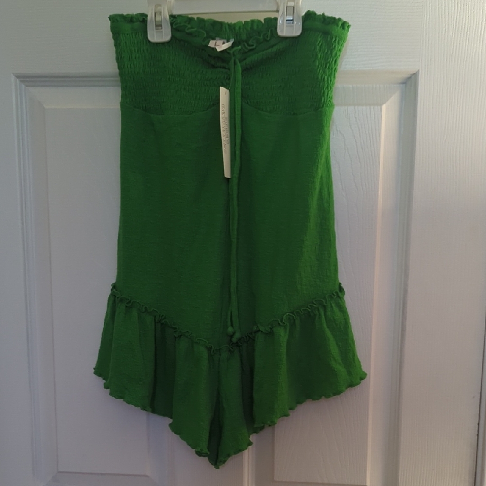 Urban Outfitters Vibrant Green Textured Top